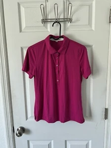 Fairway & Greene Ladies Polo Shirt Short Sleeve Magenta Athletic Women’s Medium - Picture 1 of 4