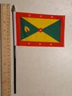Grenada Hand Flag 6x4" 15x10cm Caribbean Island Holiday Tourism Cruise Grenadine