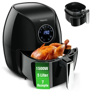 Heißluftfritteuse Heißluft Fritteuse Fritteusen 1500W Air Fryer Ofen Friteuse 5L - Bild 1 von 10