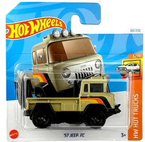 Hot Wheels '57 Jeep FC Green Cream 1:64 Scale 3 Inch Diecast Model - Picture 1 of 1