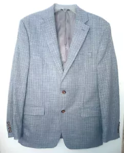 Ralph Lauren Etiqueta Negra Azul Gris Traje A Cuadros Chaqueta Blazer Abrigo Deportivo Lujo 40R - Imagen 1 de 10