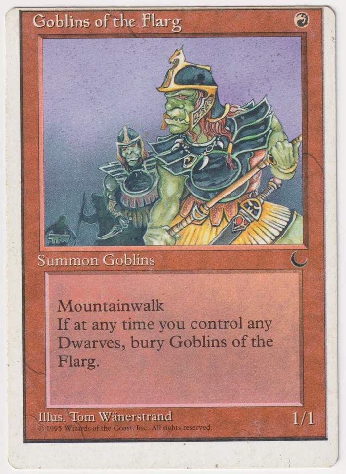 Miscut Goblins of the Flarg HP Chronicles 1995 MTG Magic Factory Error Misprint! - Image 1 of 2