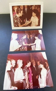 1985-3 Photos-Queen Sirikit Of Thailand At Flagler Museum, Lillian Jane Volk FL - Picture 1 of 11