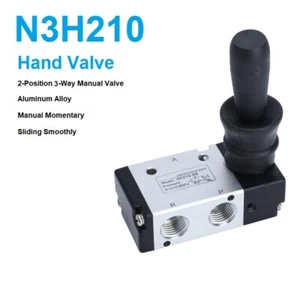 3H210-08 2Position 1/2" BSPT Hand Operated Pneumatic Valve Rotary Manual Control - Picture 1 of 27