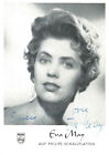EVA MAY Original Autogramm signierte Philips Postkarte 60er Jahre