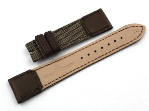 Cinturino Jaeger Le-Coultre Reverso Casa Fagliano Marrone in Tela 20/16mm Novità - Imagen 1 de 4