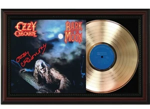 Ozzy Osbourne Framed Cherry wood Reproduction Signature LP Record Display. "M4" - Picture 1 of 4