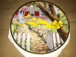 1991 edición limitada Home Coming Plate de Maureen Drdak-Jensen cinta amarilla - Imagen 1 de 9