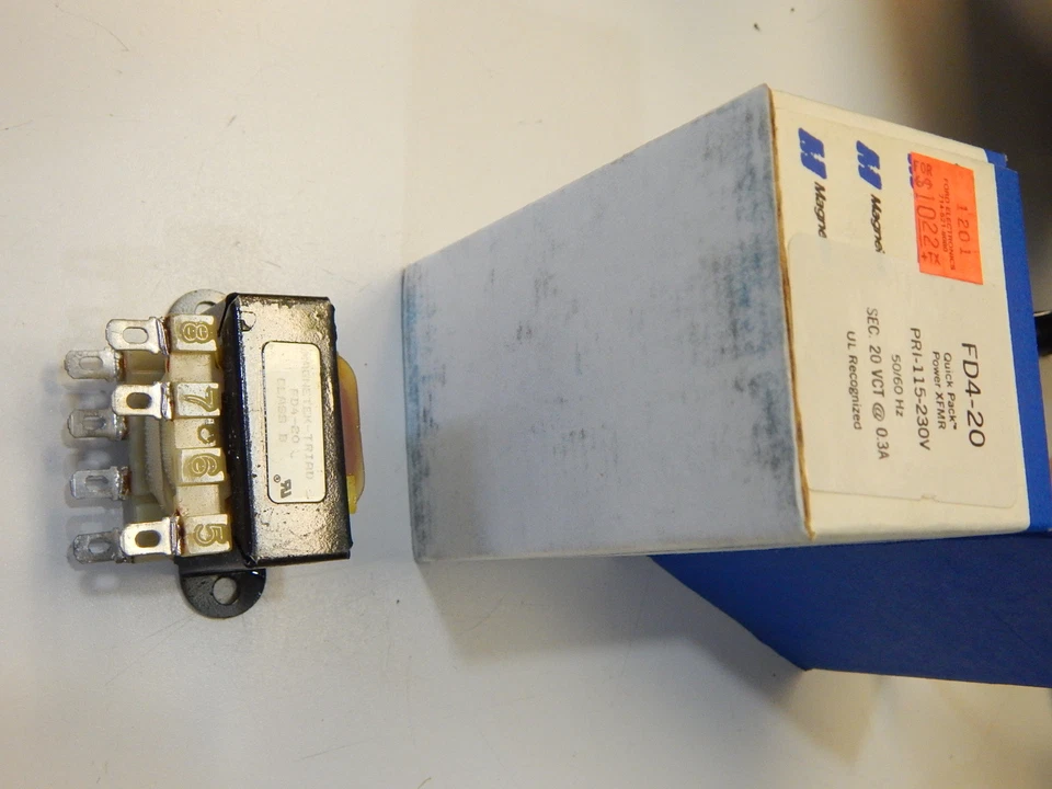 TRIAD FD4-20 TRANSFORMER PRI 115/230V SECONDARY 20VCT @ 0.3A - Image 1 of 1
