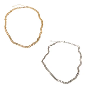 Necklace Chain Urban Classics Long Basic Modeschmuck Iron - Picture 1 of 18