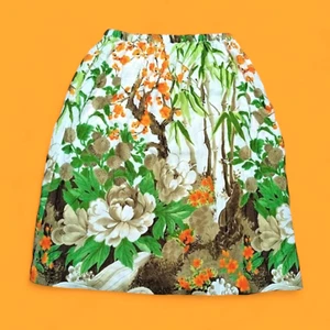 VTG 60S STUDENT-MADE SKIRT 3x 35-47" waist for repair or fabric mod gogo XXXL 6H - Picture 1 of 8