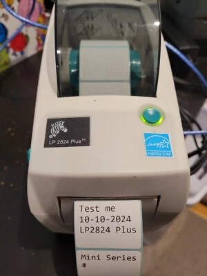 Used Working Well Zebra LP2824 Plus USB Direct Thermal Label Printer #890NL - image 1 of 4