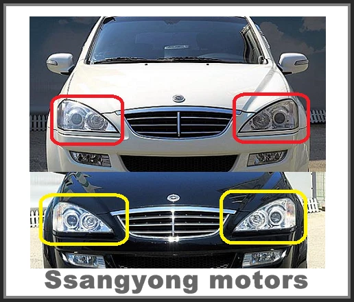 GENUINE HEAD LIGHT LAMP ASS'Y LH:RH 2pc for SSANGYONG Kyron:New Kyron (2005~11) - Image 1 of 1
