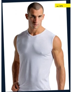 Mens Navigate Stretch Cotton Sleeveless V-Neck Sweater - Picture 1 of 4