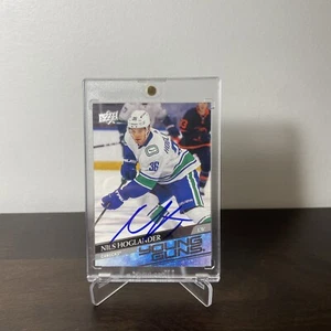 20/21 UD SERIES 2 NILS HOGLANDER YOUNG GUNS RC ROOKIE #462 AUTO - Picture 1 of 3