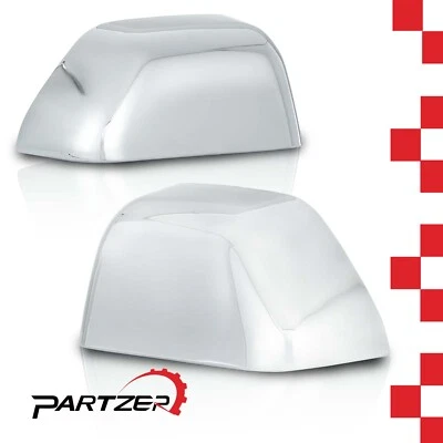 Комплект хромированных крышек зеркал для 2017-2022 Ford F250 F350 Super Duty левая и правая - Изображение 1 из 4