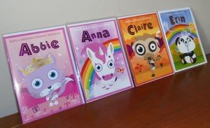 Girl's Names Paper Island Personalised Birthday Cards - Initials A - E
