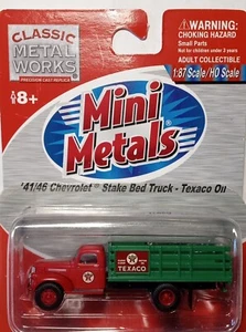 CMW Mini Metals #30355A 1941-1946 Chevrolet Stake Bed Truck Texaco Motor Oil HO - Picture 1 of 3