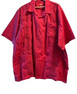 NEU Maximos USA Yucatan 3XL Kurzarm Hemd mit Knopfleiste rot - Bild 1 von 9