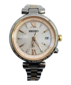 Seiko SSVV082 Ladies Quartz Wristwatch 35mm Dial Used Vintage Elegant - Picture 1 of 7