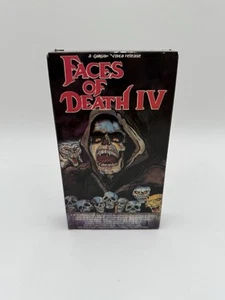 Faces Of Death IV VHS Vintage Horror Gorgon Video Rare Faces Of Death 4 - Foto 1 di 5