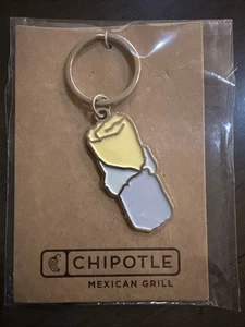 ¡NUEVO! Llavero Burrito Esmalte Chipotle RARO, Descatalogado - Imagen 1 de 2