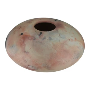 Vintage Raku Studio Keramik Vase signiert RICO auf Sockel groß - Bild 1 von 6