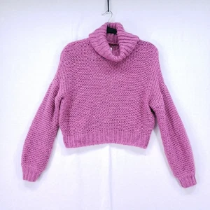 Billabong Pink Knit Turtleneck Preppy Y2K Women's Sweater Size S  - Picture 1 of 10