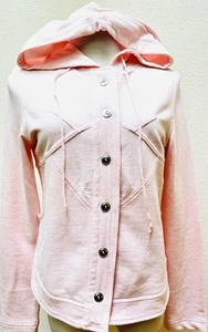 Weicher Hoodie "Together" rosa Baumwolle mit Knopfleiste Gr. Small hergestellt in der Türkei. Nie getragen - Bild 1 von 8