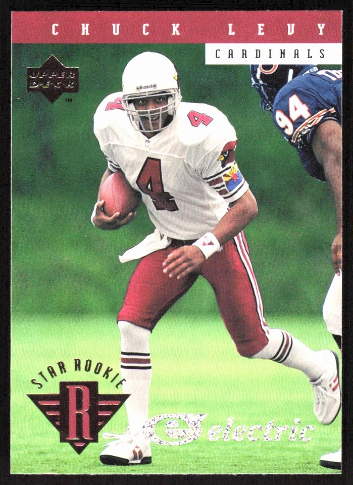 CHUCK LEVY 1994 UPPER DECK ELECTRIC SILVER #28 RC ARIZONA CARDINALS - Image 1 of 3