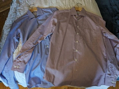 Samuelsohn, vestibilità contemporanea, camicia elegante manica lunga con bottoni, Gingham, 15,5 - Immagine 1 di 3