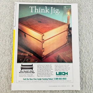 Leigh Router Joinery Jigs 2001 Print Ad Woodworking Magazine Ad - Picture 1 of 1