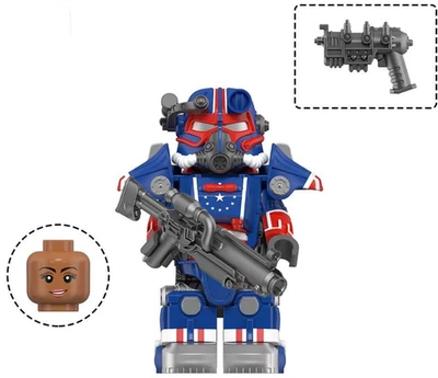 Fallout T-45 Patriot Paint Power Armor Figur - Bild 1 von 2