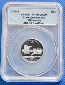 2005-S - Minnesota State Quarter - ANACS-PR70 DCAM  N1460 - Picture 1 of 3