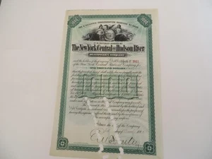 Stocks Bonds:1892 New York Central & Hudson.River RR Payable in Gold $1000 Bond - Bild 1 von 6