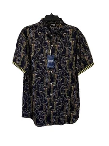 Murano Liquid Luxury Mens Size Large Shirt Modern Maritime Slim Fit Stretch NWT - Picture 1 of 9