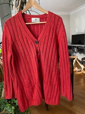 IRIS VON ARNIM STRICKJACKE CARDIGAN GR.L Rot, Wolle-Viscose - Bild 1 von 4