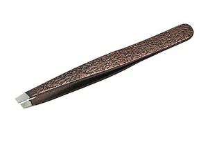 Stainless Steel Professional Tweezers Eyebrows Plucking Hair Removal Slanted Tip - Picture 1 of 1