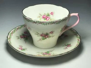 Shelley Rosebud Cup and Saucer - Picture 1 of 8