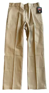 Women's Dickies Work Pants Icons 874 Tan Size 14 Reg Original Fit New With Tags - Picture 1 of 11