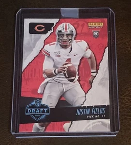 2021 PANINI INSTANT NFL DRAFT #10 JUSTIN FIELDS - PICK NO. 11 CHICAGO BEARS - Picture 1 of 2