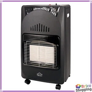 Stufa A Gas Bombola Gpl Con 3 Mattoni Ad Infrarossi Pieghevole Slim Dcg 4200w - Foto 1 di 2