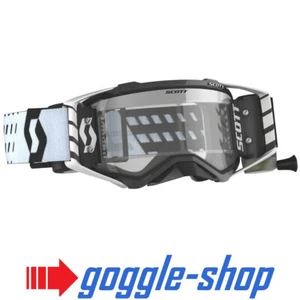 Scott Prospect WFS Roll-Off Motocross enduro bike Goggles - BLACK / WHITE - Picture 1 of 4