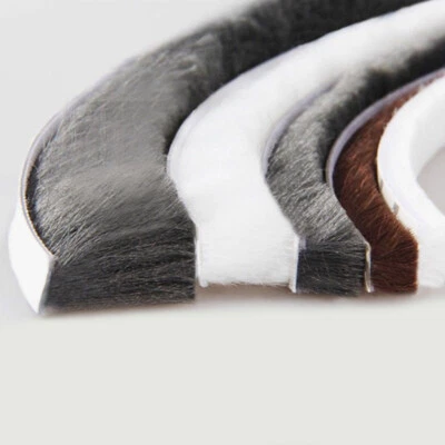10M Draught Excluder Brush Strip Self-Adhesive Door Window Stripping Seal Tape - Image 1 of 4