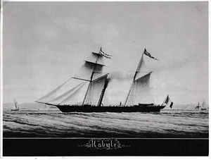 C° NAVIGATION MIXTE~PAQUEBOT "KABYLE"~LA SEYNE~1856-1884~PHOTO TABLEAU - Picture 1 of 2