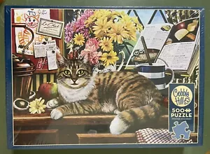 BRAND NEW FACTORY SEALED! Cobble Hill 500 Piece MATILDA  Random Cut Pieces Cat - Picture 1 of 2