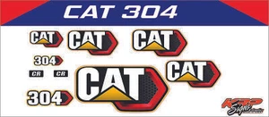 CAT 304 Vinyl Decal Set - Picture 1 of 1