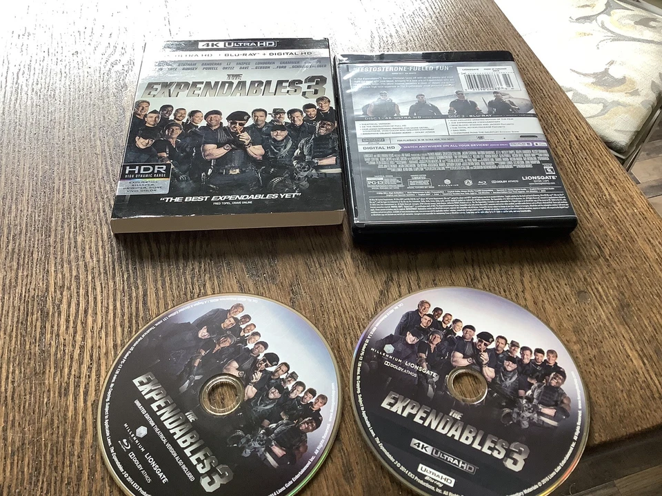 The Expendables 3 Used 4K Ultra HD 2014 Slipcover Action Fun Free USA Shipping - Image 1 of 1