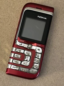 Nokia 7260 - Téléphone portable ROUGE (débloqué) LANGUE ARABE UNIQUEMENT - Photo 1 sur 17