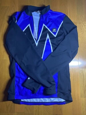 Sugio Cycling Jersey Size L Long Sleeve 1/4 Zip ( Pit.21 L27in) 3 Back Pockets - Image 1 of 4